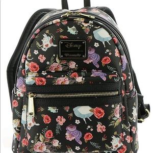 Alice in Wonderland Loungefly Floral back pack